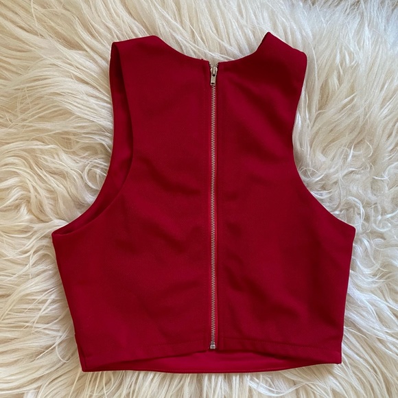 Tiger Mist Cut Out Crop Top - Picture 3 of 5